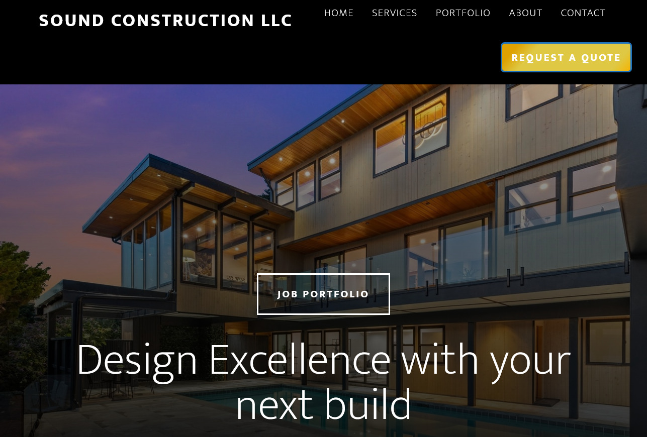sound construction webpage snippet